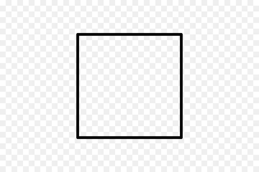 квадрат，черное и белое PNG