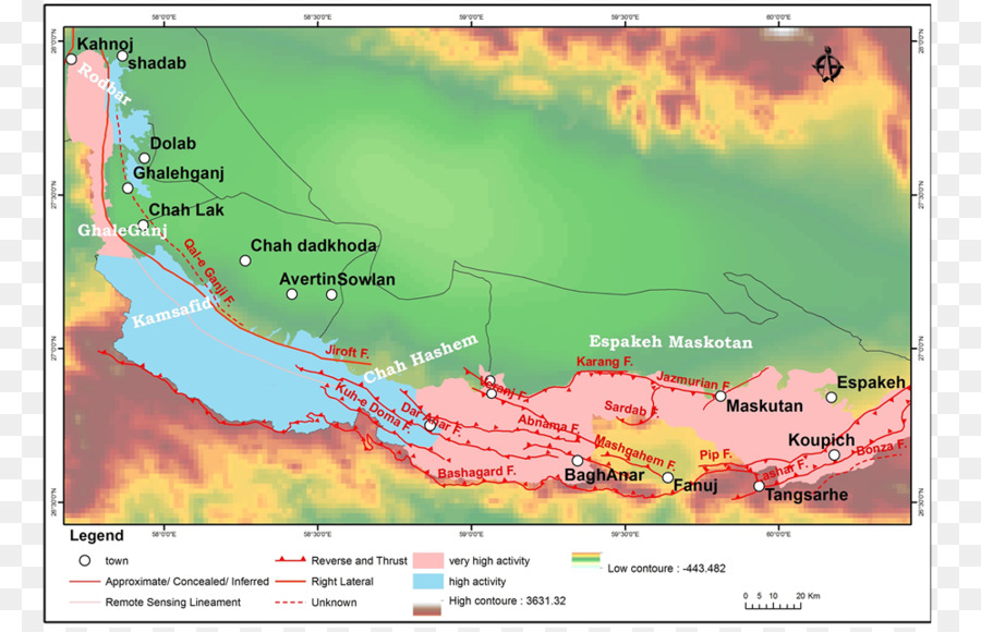 карте，Jazmurian район PNG