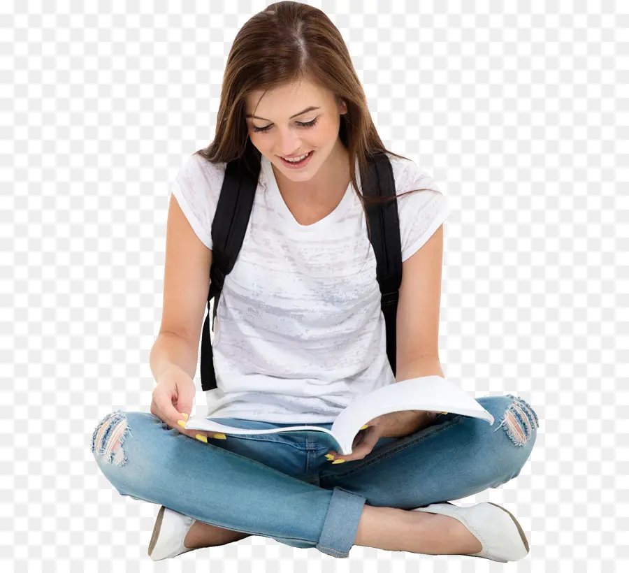 студент，чтение PNG