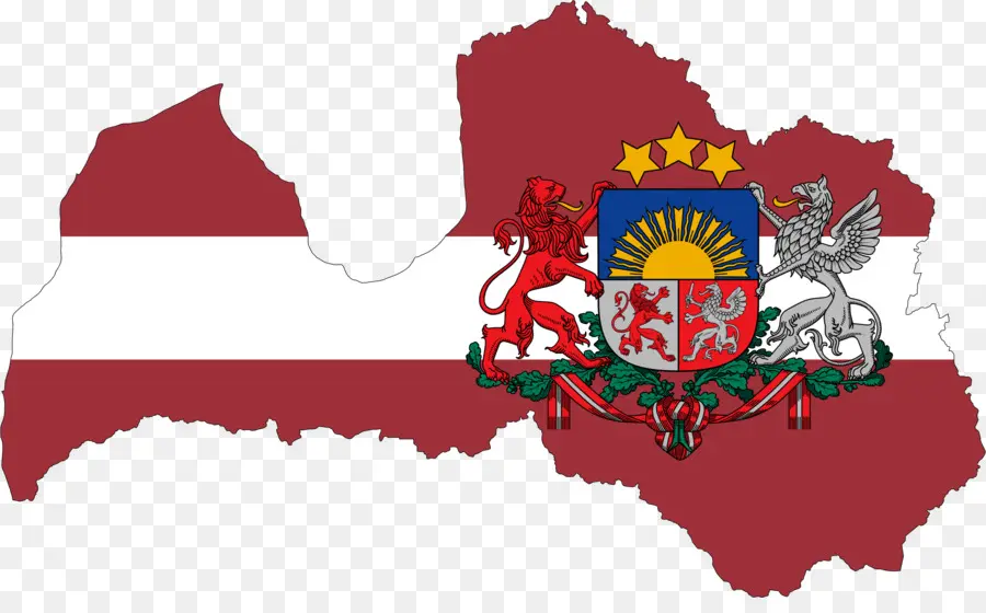 Латвия，флаг Латвии PNG