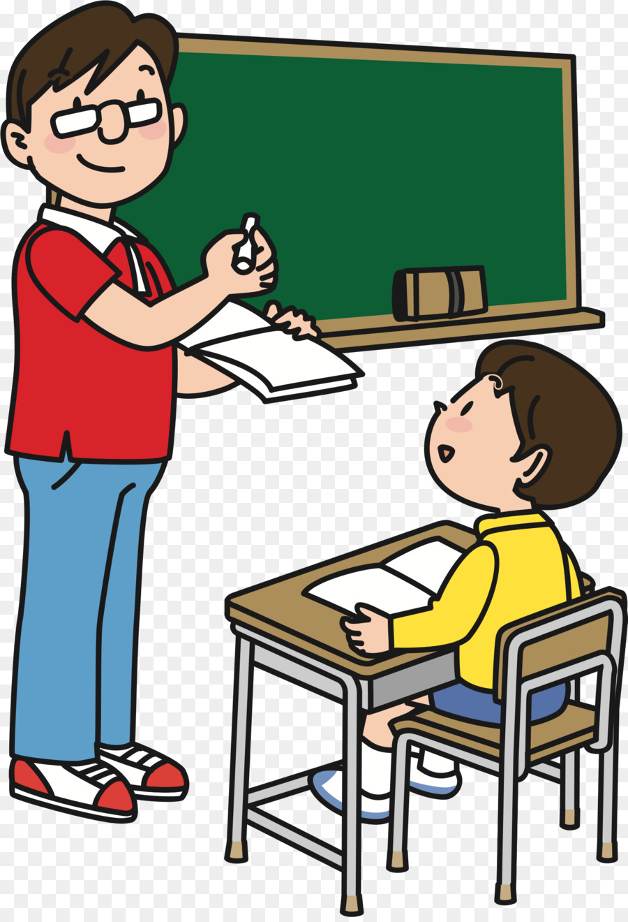 Учитель и школьники иллюстрация