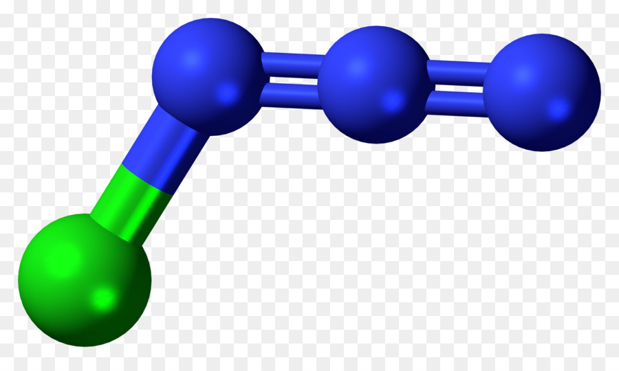 Chlorine，Ballandstick Model PNG