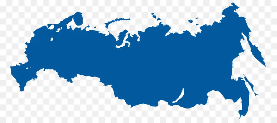 Россия，векторная карта PNG
