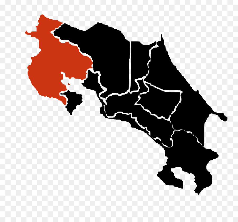 провинции Коста Рика，карта PNG