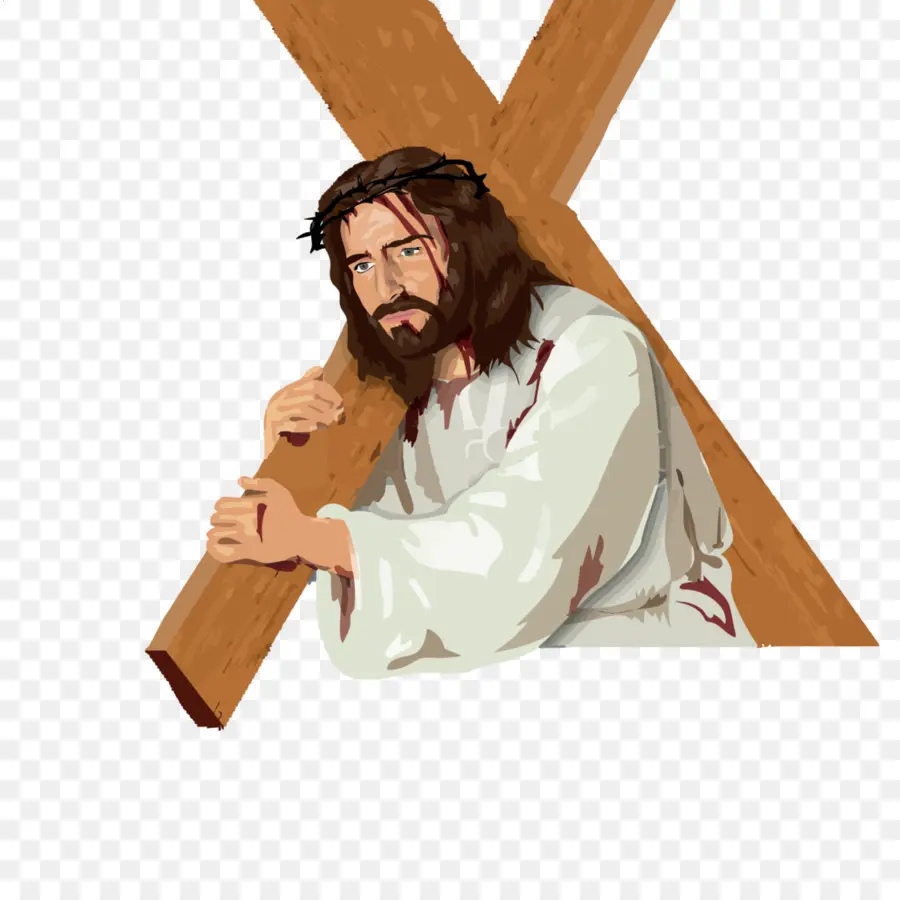 Иисус，христианский крест PNG