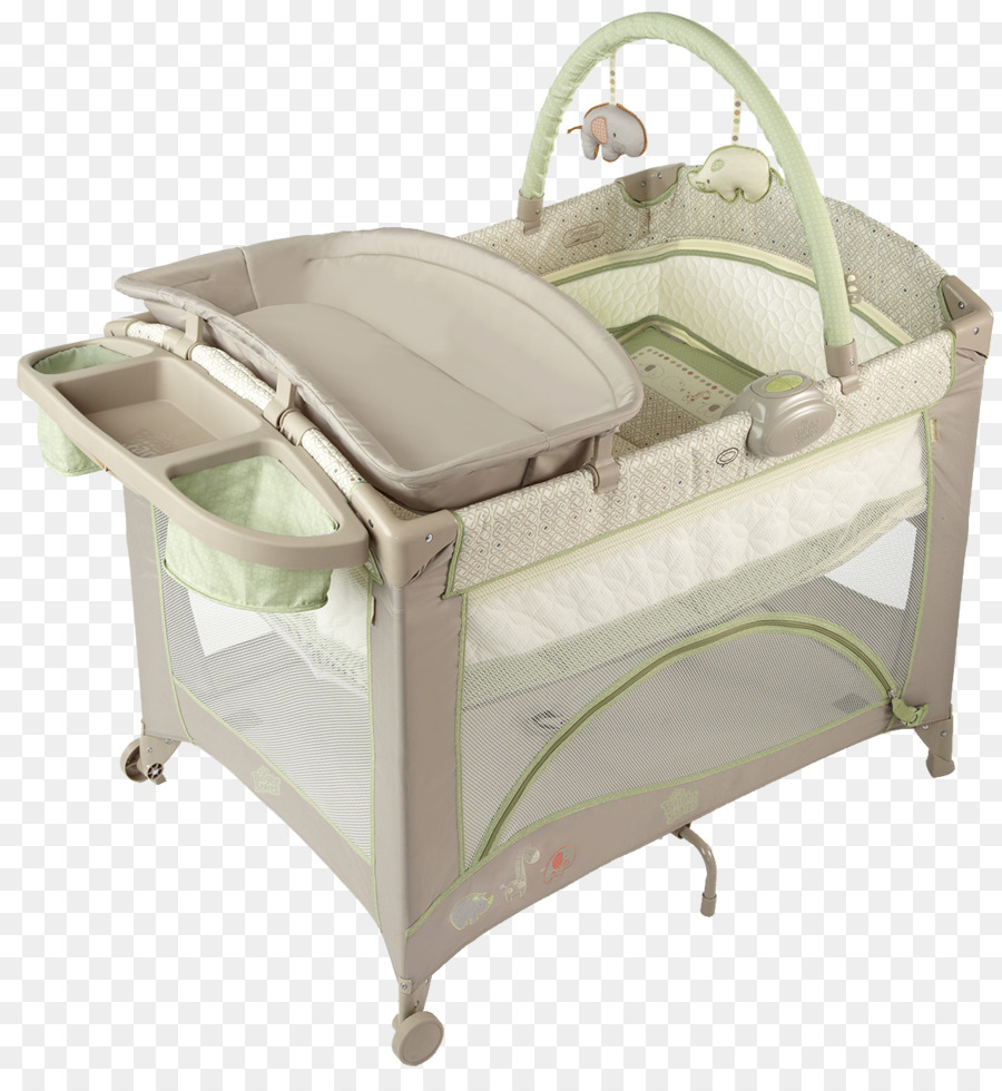 кроватка и пеленальный столик для новорожденного