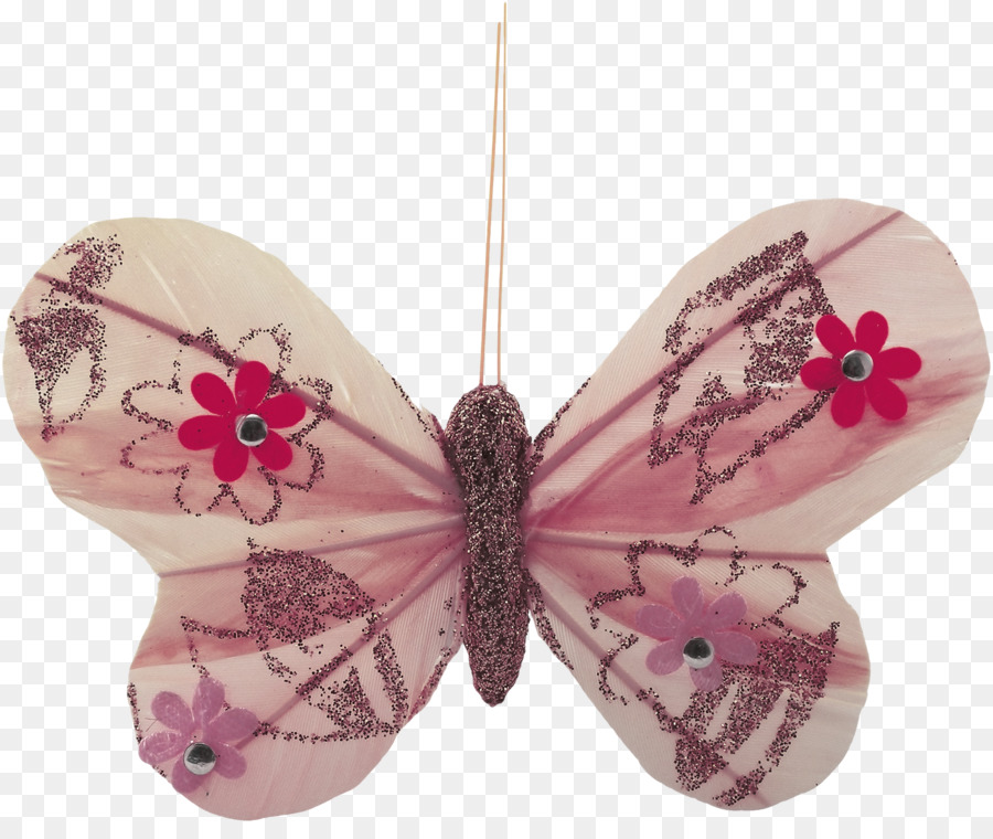 розовый M，бабочка PNG