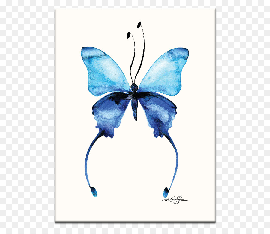 бабочка монарх，акварельная живопись PNG