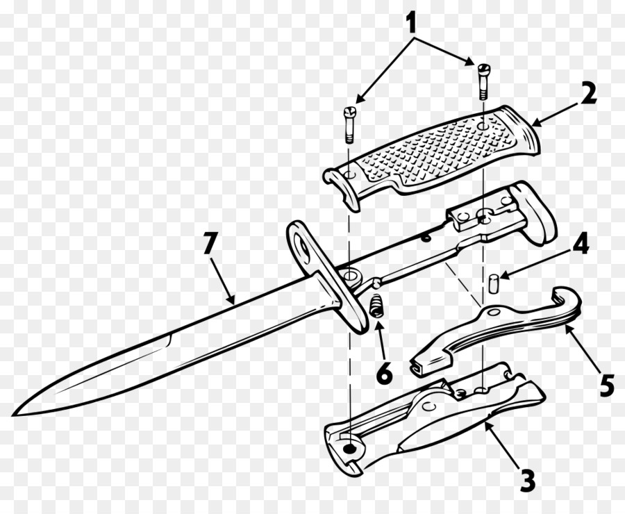 Чертеж ножа m9