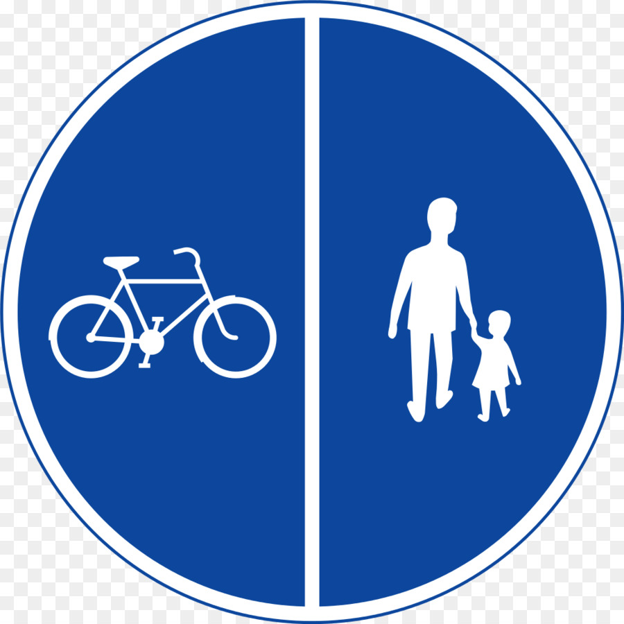 Знак пешеход и велосипед