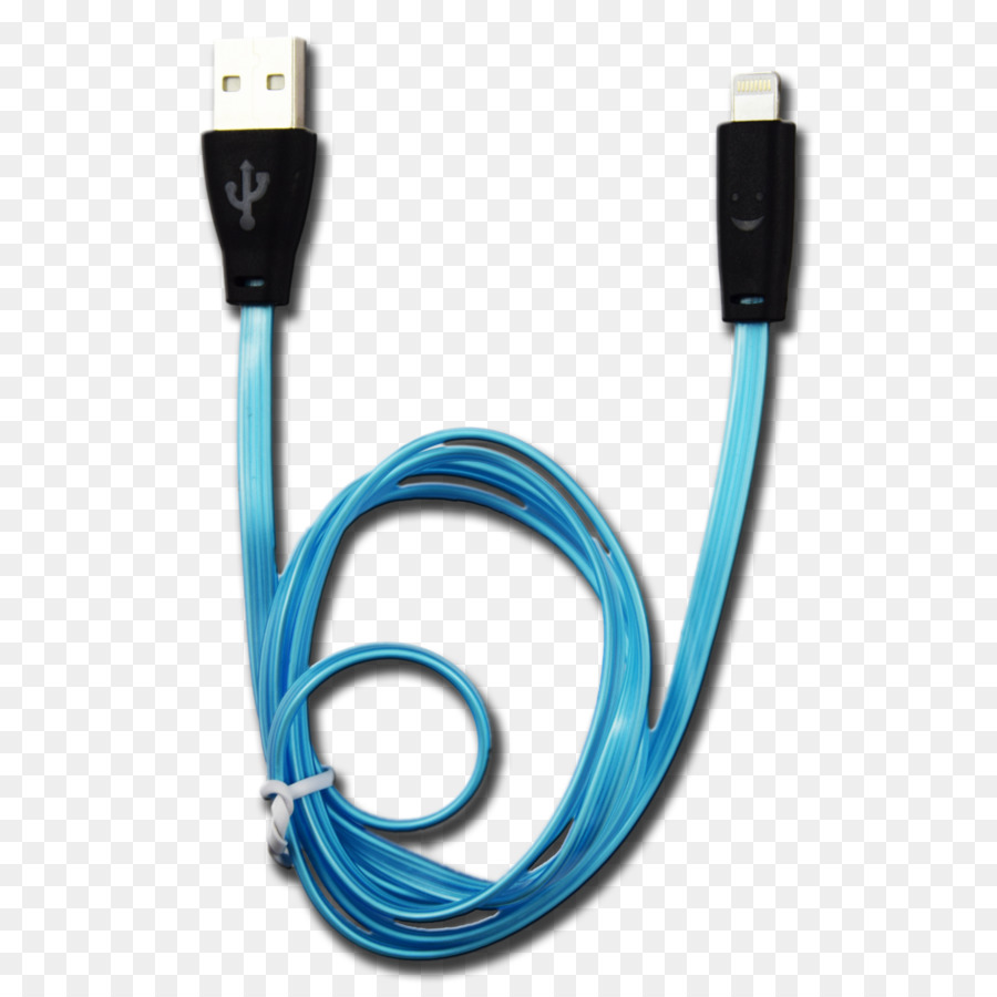 Синий Usb кабель，Разъем PNG