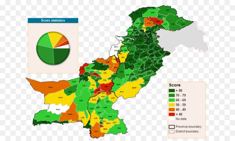 Карта Пакистана，география PNG