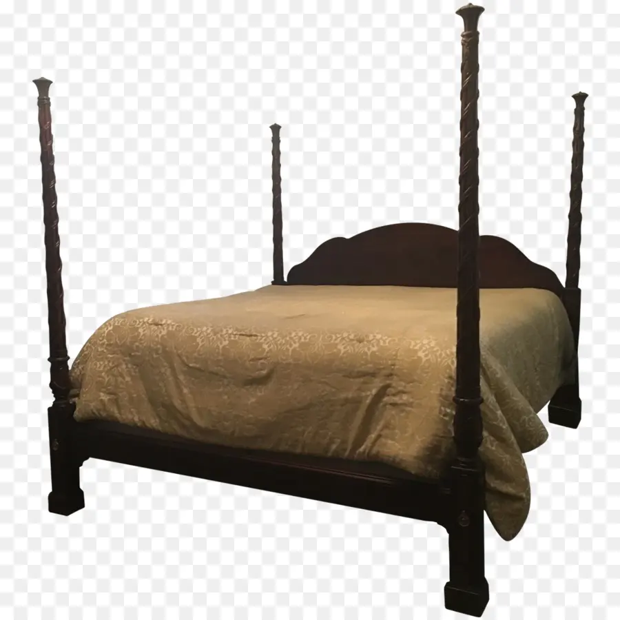 каркас кровати，кровать с балдахином PNG