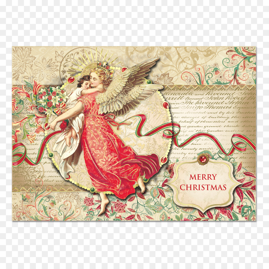 Рождественская открытка，поздравительные открытки Примечание PNG