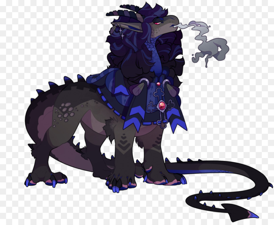 дракон，фиолетовый PNG