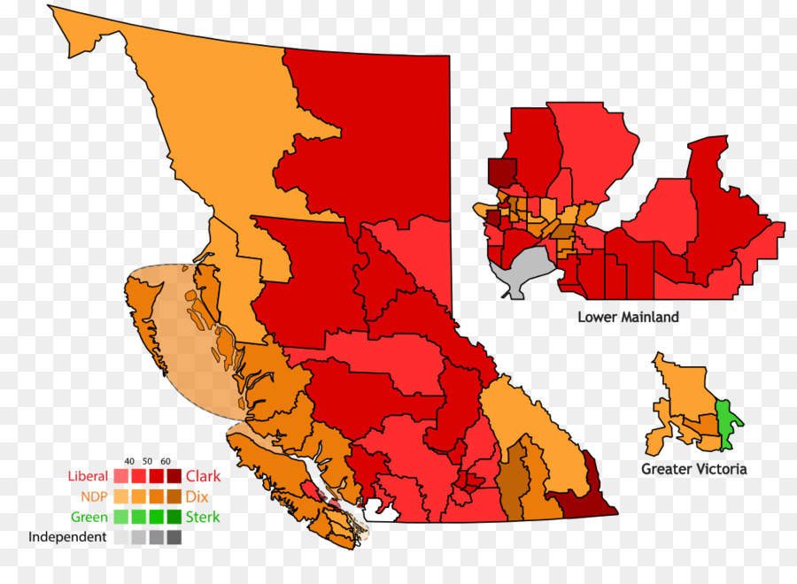 британская Колумбия，британские всеобщие выборы в Колумбии 2013 PNG