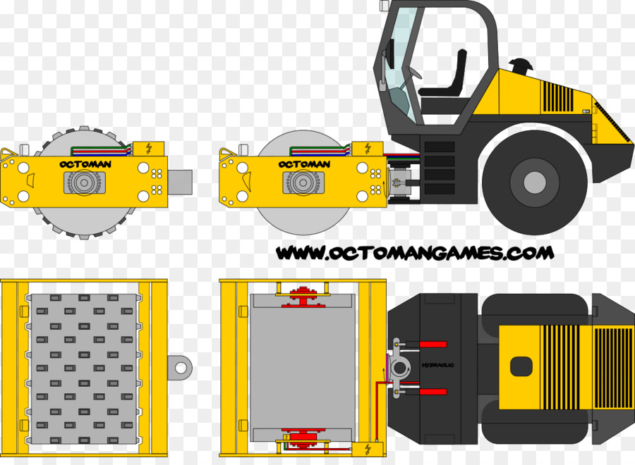 дорожный каток，машина PNG