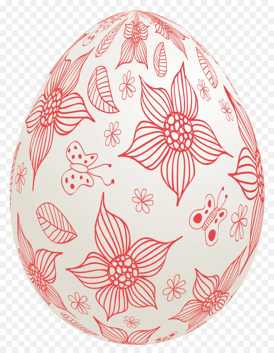 пасхальное яйцо，красное пасхальное яйцо PNG