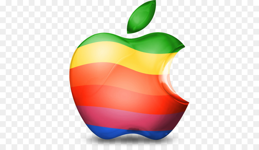 Логотип Apple，цвета радуги PNG