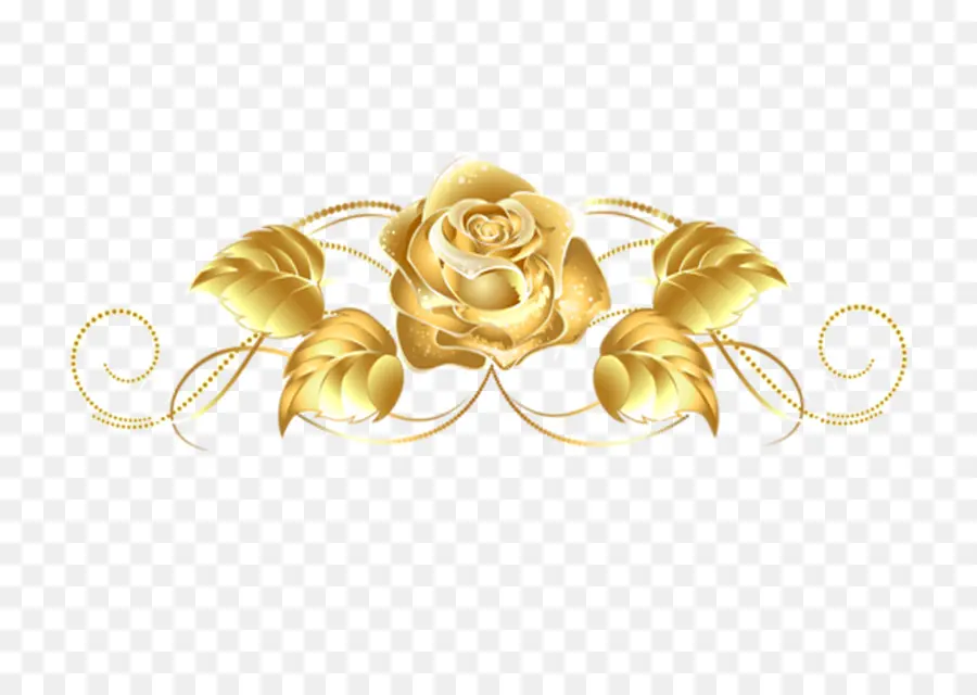 золото，роза PNG