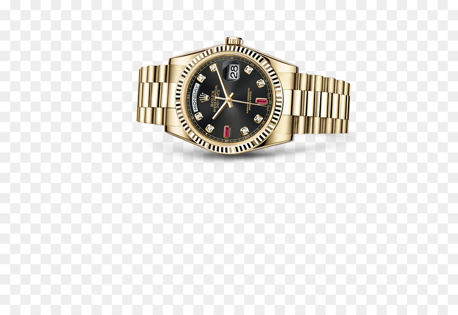 Rolex день Дата，золото PNG