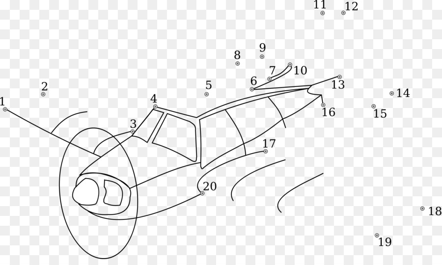 Самолет рисунок по точкам