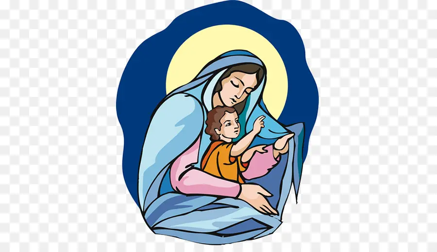мать，ребенок Иисус PNG