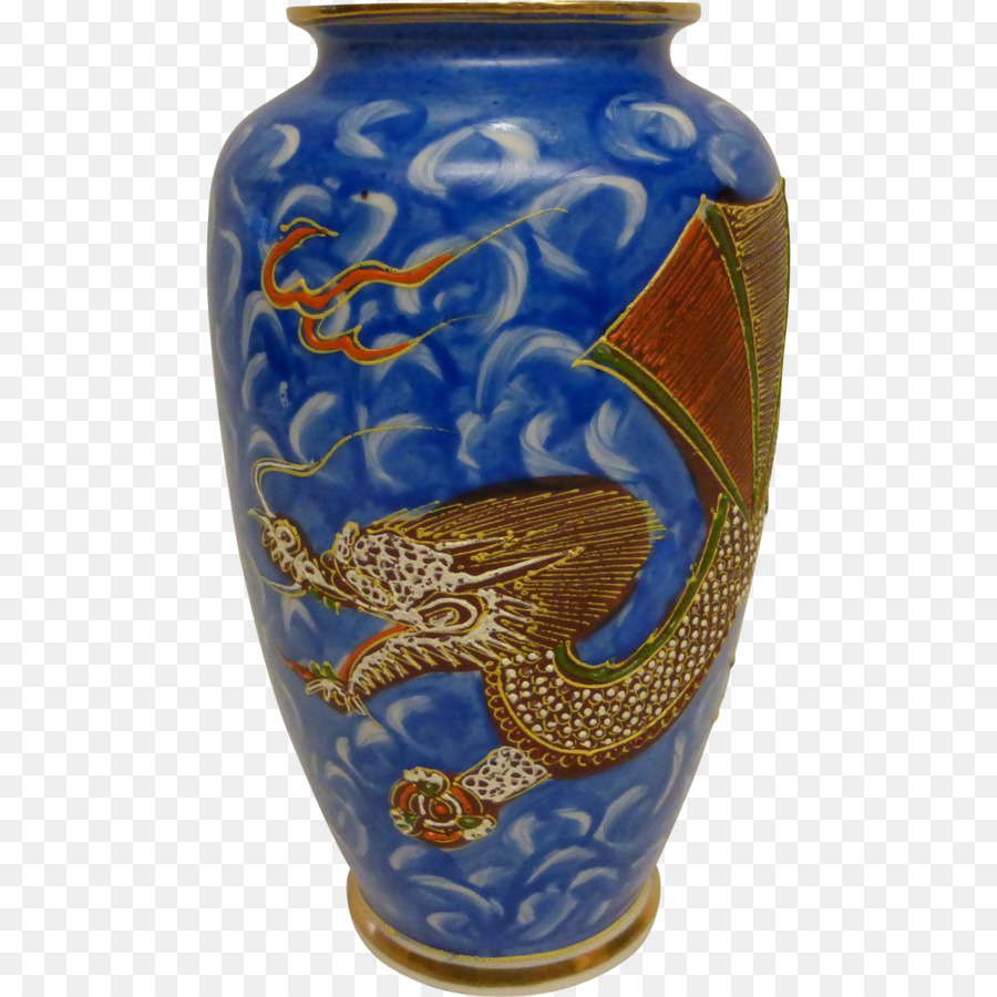 свободно ваза, керамический, кобальт синий прозрачное изображение.