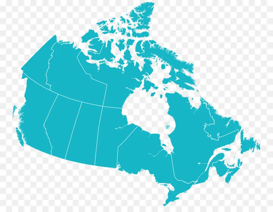 Канада，векторная карта PNG