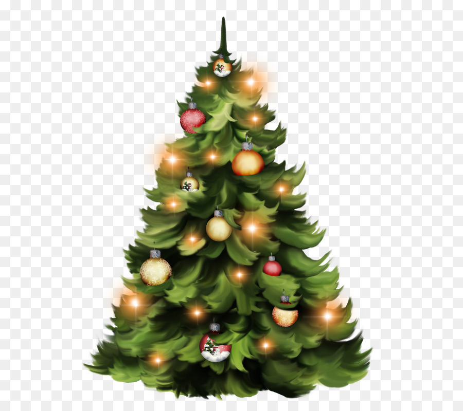 Рождественская елка，Санта Клаус PNG