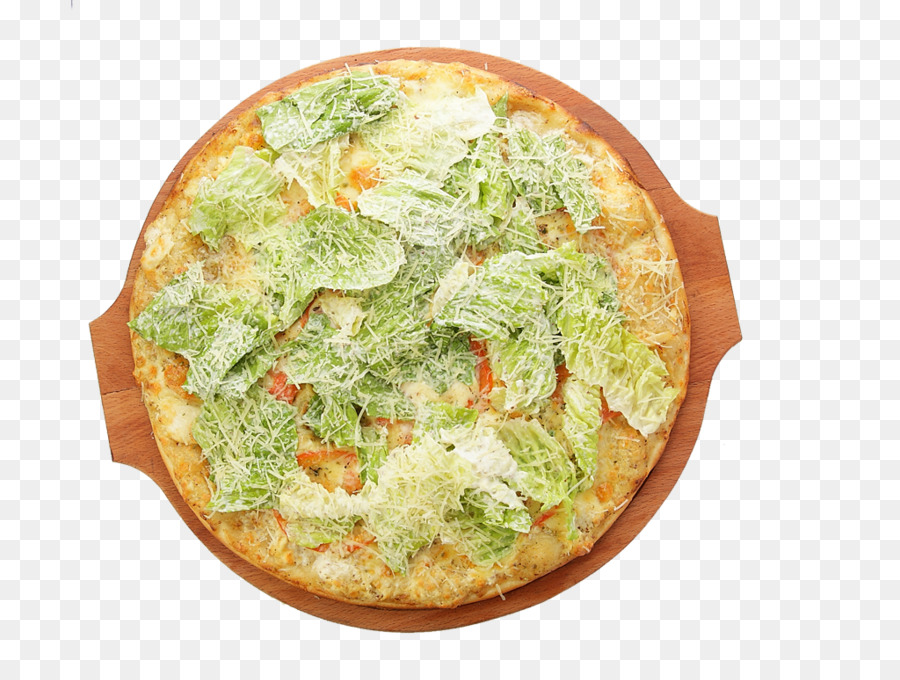 пицца，салат Цезарь PNG