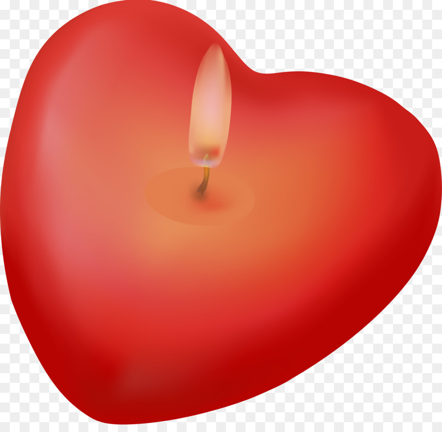 свеча，сердце PNG