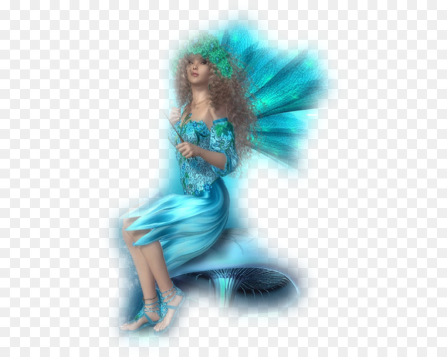 Fairy，бирюзовый PNG