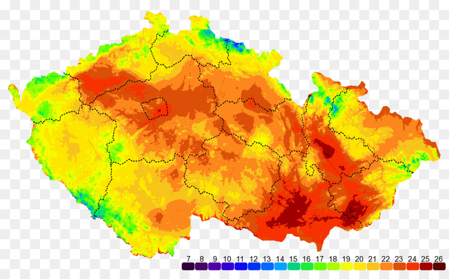 Климатическая карта чехии