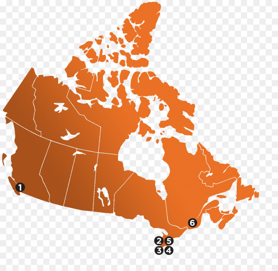 провинций и территорий Канады，пустая карта PNG