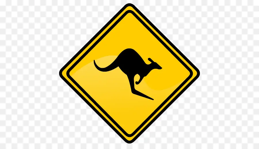 кенгуру，предупреждающий знак PNG