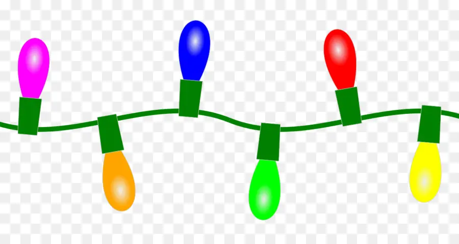 Рождественские огни，Красочный PNG
