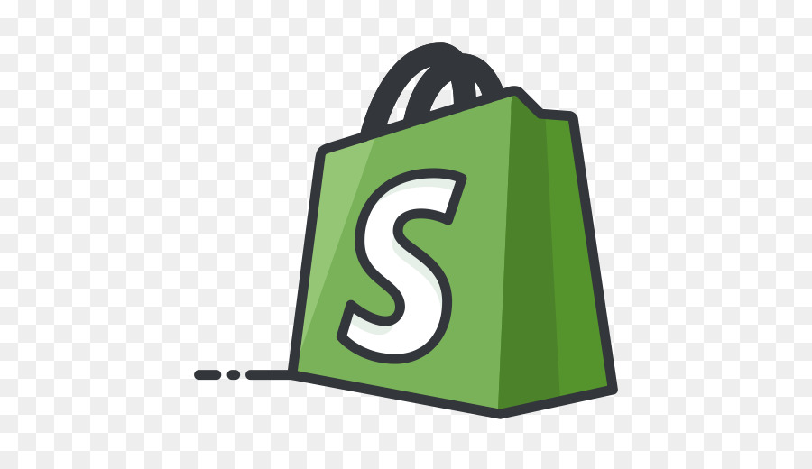 Зеленая сумка для покупок，Shopify PNG