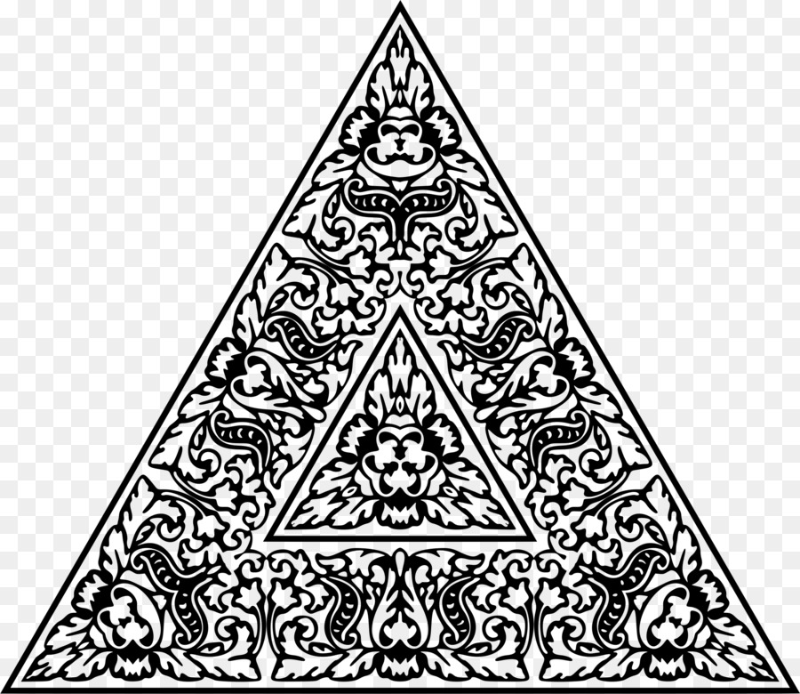 черный и белый，треугольник PNG