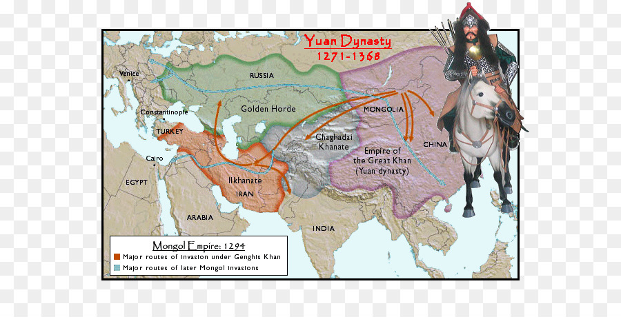 Карта великой монгольской империи