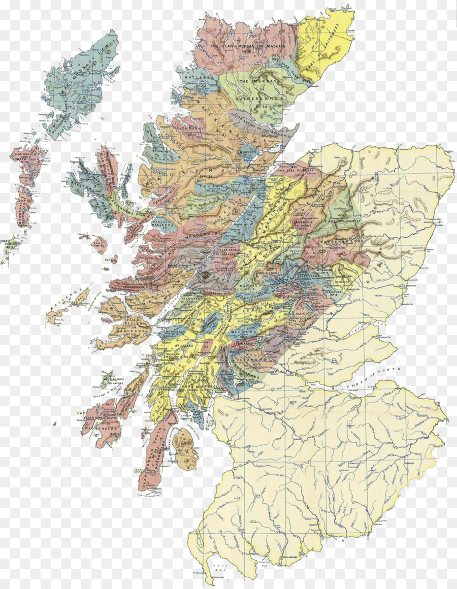 Карта кланов шотландии