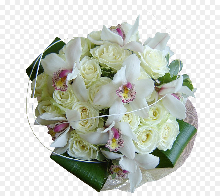 Букет из роз и орхидей фото