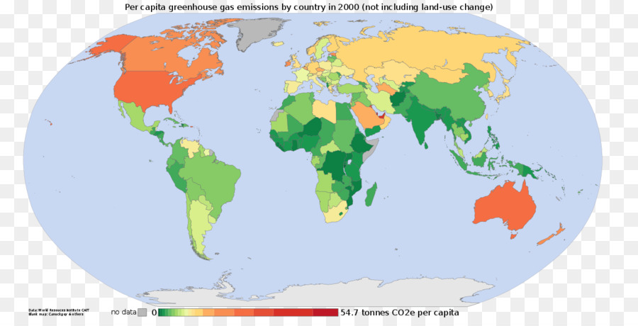 Карта выбросов парниковых газов