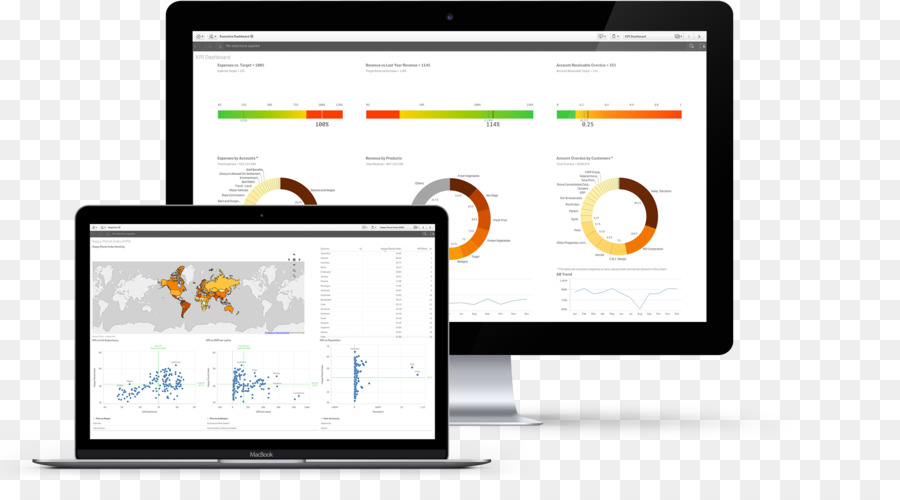 программа Qlik，приборной панели PNG