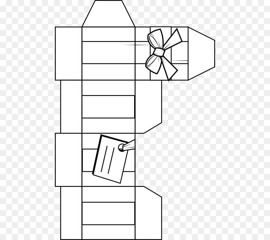 Шаблон подарочной коробки，коробка PNG