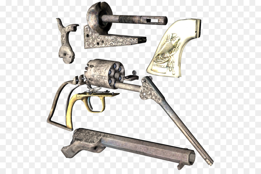 огнестрельное оружие，военно морского флота кольта 1851 револьвер PNG