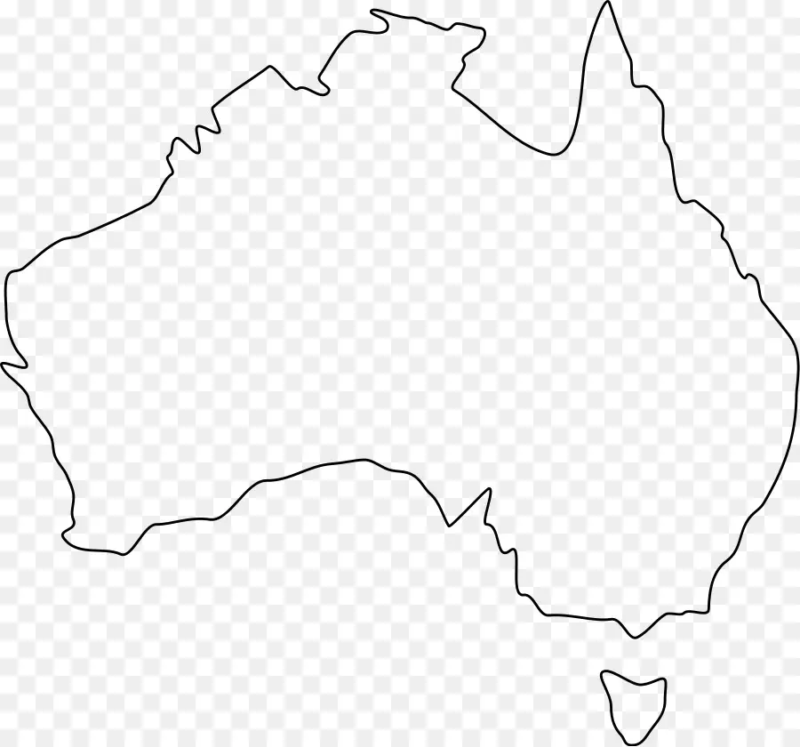пустая карта，Австралия PNG