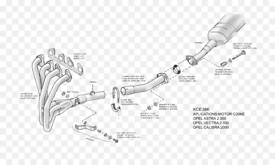 Выхлопная система автомобиля，Диаграмма PNG