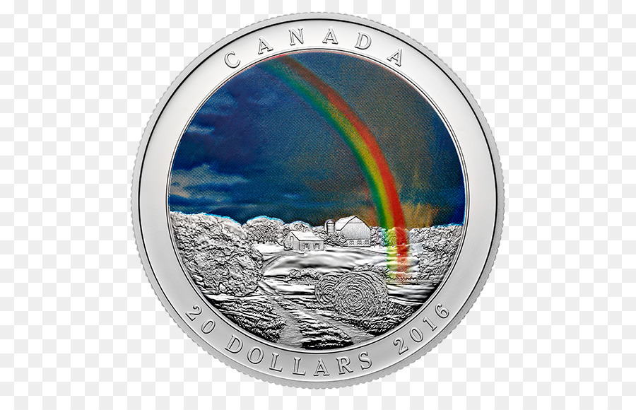 серебряная монета，Канада PNG