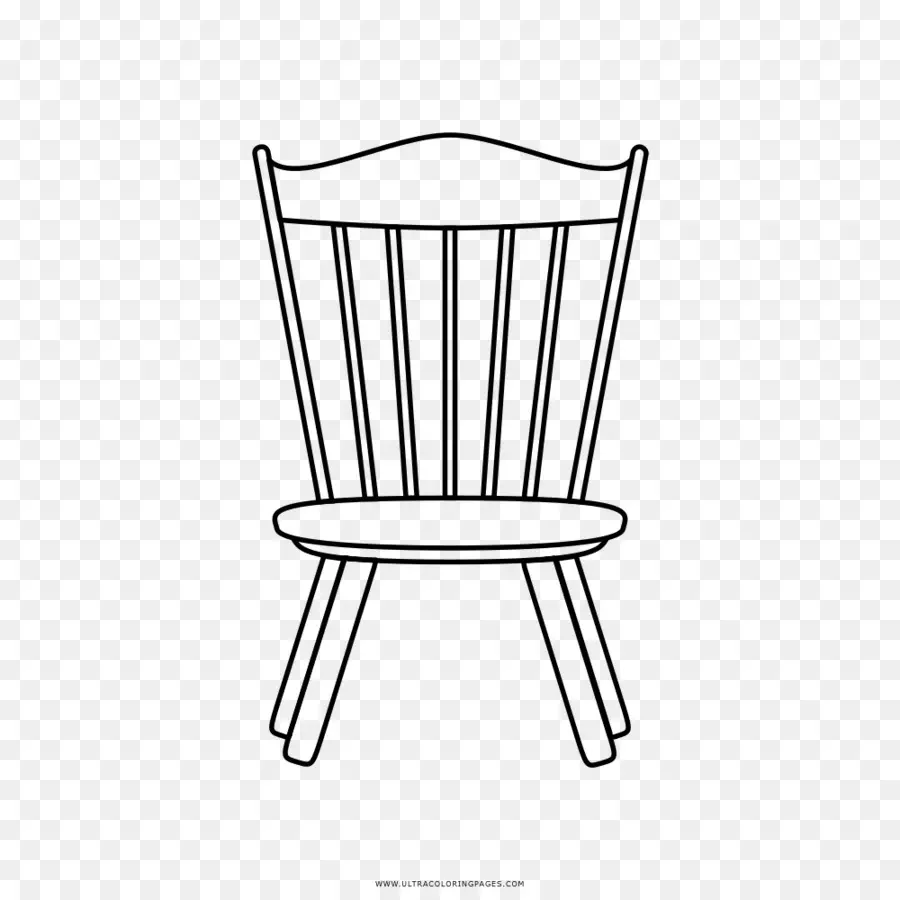 стул，линии искусства PNG